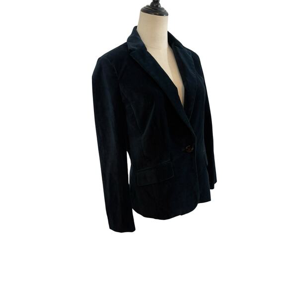 Drapers‎ & Damon’s Velvet Blazer Dark Blue PS Dark Academia Fall Winter Holiday - Picture 3 of 14